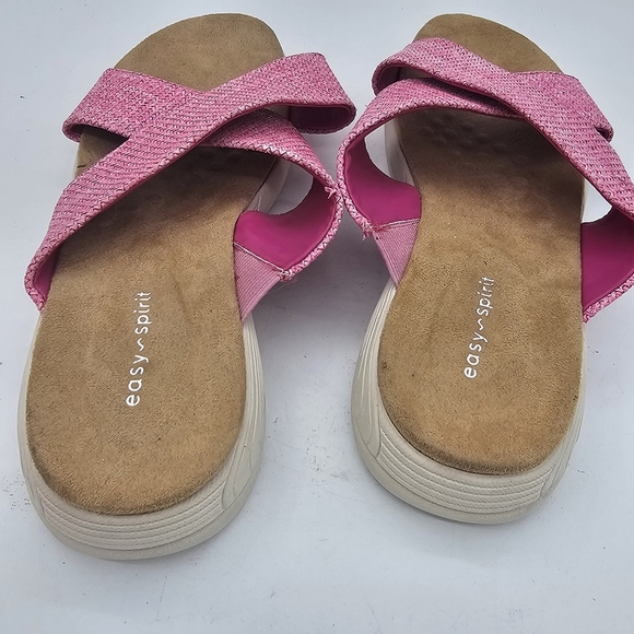 Easy Spirit Taite2 Slide Sandals | Size 10W | Pink Comfort Slip-On - Picture 6 of 8